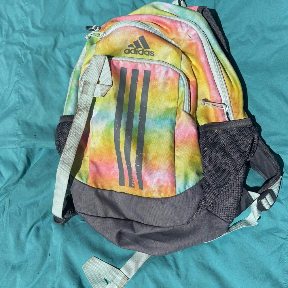 Adidas Tie Dye Backpack with Logo